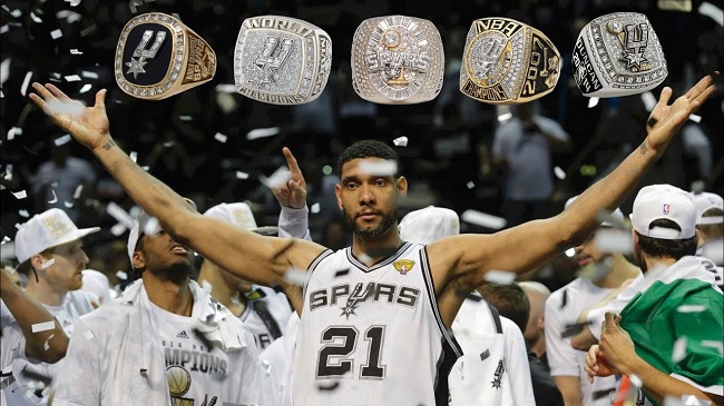 How Many Championships Does Tim Duncan Have